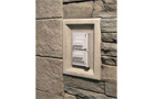 installing electrical plugs in stone veneer siding